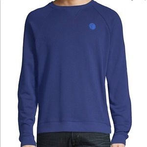 VERSACE Blue Raglan Crewneck Sweatshirt